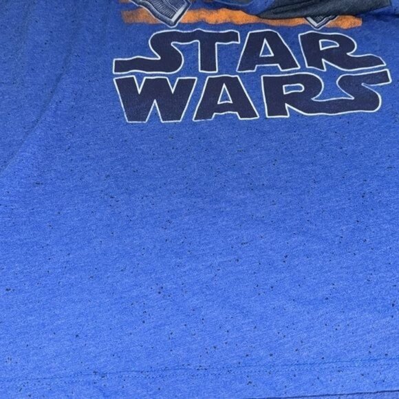 Star Wars Tie Fighter Graphic Blue T-Shirt Mens L 60% Cotton 40% Polyester By Fi - Picture 5 of 8